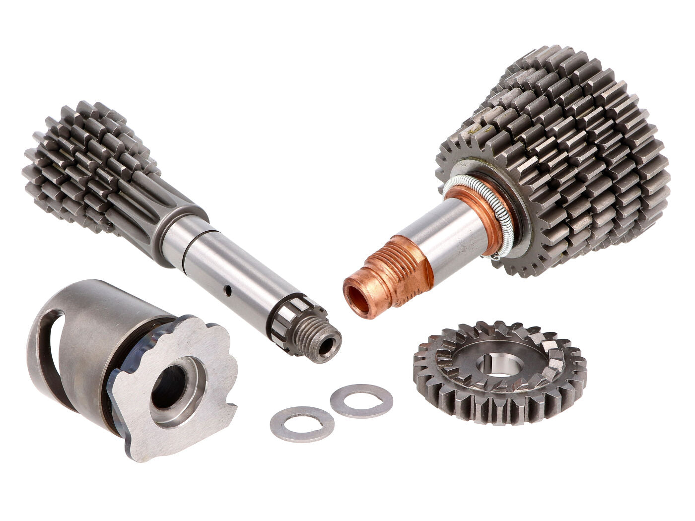 Cutie de viteze 5 trepte Schmitt Sportfreund completă, prima treaptă raport lung, pentru Simson S51, S70, SR50, KR51/2 Schwalbe și alte modele