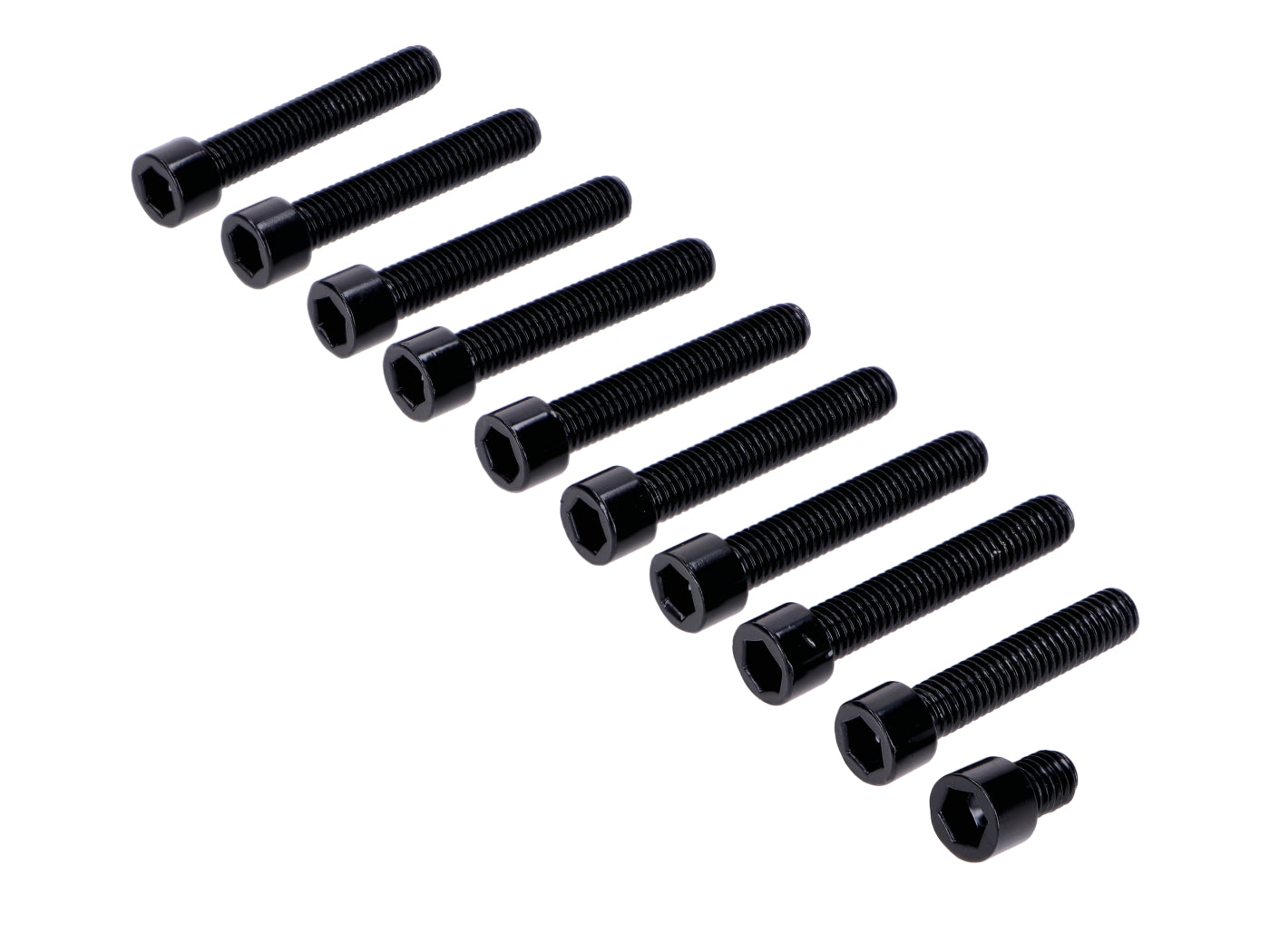 Set șuruburi capac motor Schmitt negre pentru Simson S50, S51, S70, S53, S83 Enduro