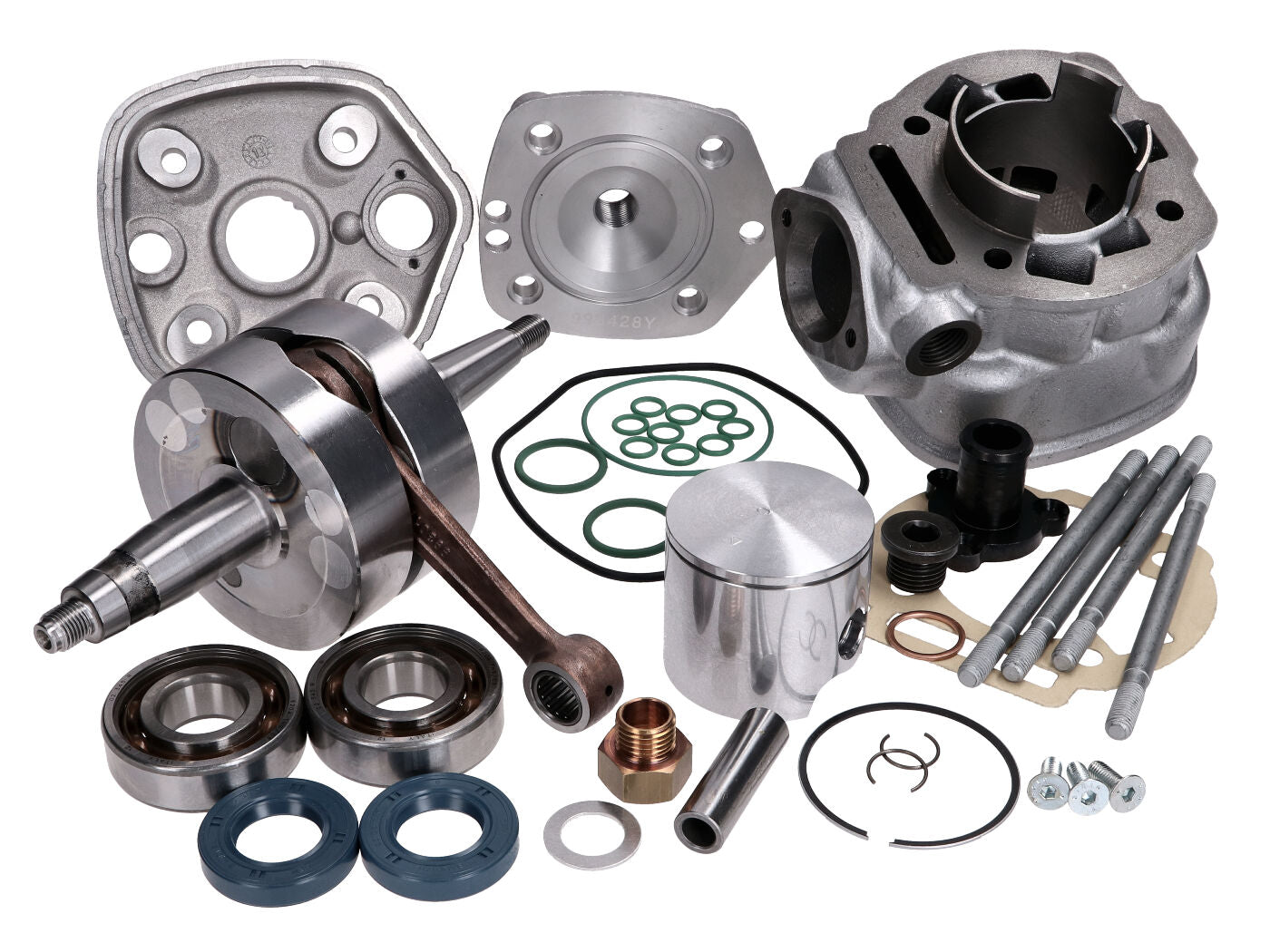 Kit cilindru și arbore cotit Top Performances Competiție 86cc 44mm pentru Derbi, Aprilia, Gilera și alte modele motor D50B