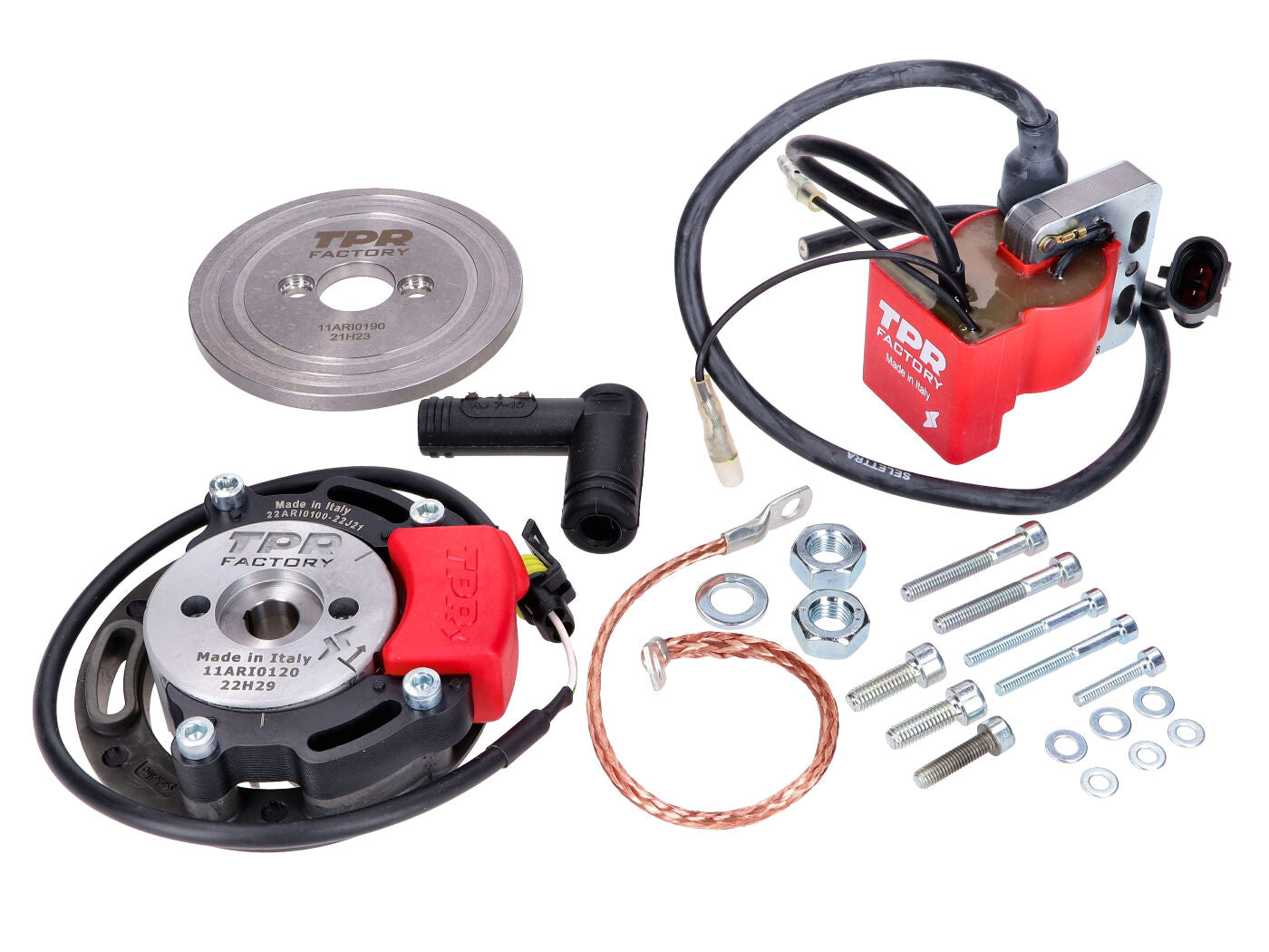 Set aprindere rotor interior Top Performances TPR Factory D=58mm pentru Rieju, Beta, Derbi, Motorhispania, Aprilia și alte mărci (AM6)