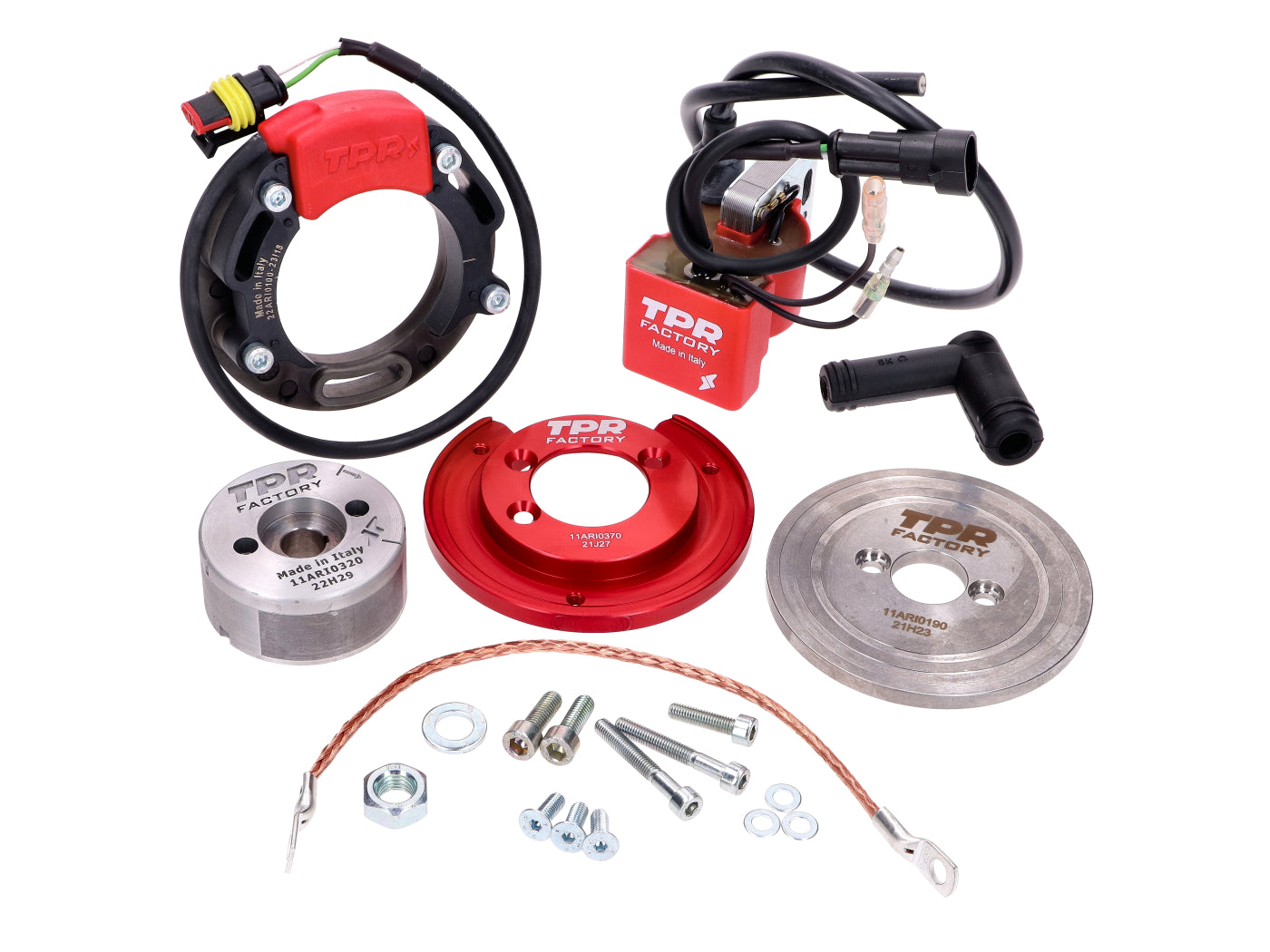 Sistem de aprindere rotor intern Top Performances TPR Factory D=58 pentru Piaggio, Gilera, Derbi, Aprilia, Vespa Modern 50cc 2T