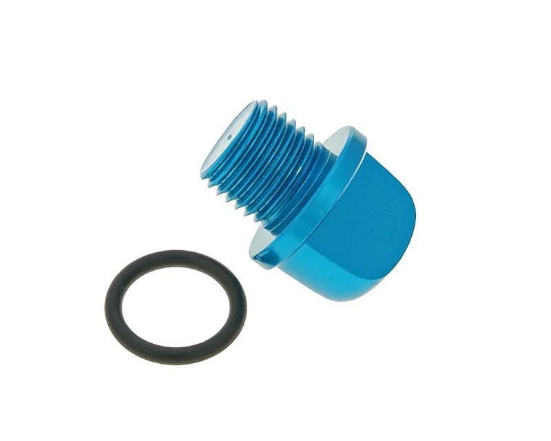 Șurub de umplere ulei Vparts aluminiu albastru pentru Minarelli - Rieju, Beta, Yamaha, MBK, Aprilia și alte mărci