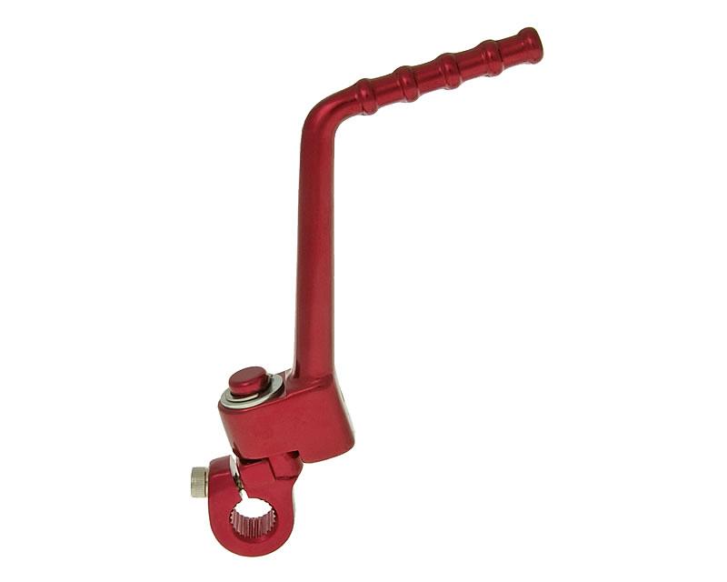 Pedală pornire Vparts Aluminiu Roșu pentru Derbi, Aprilia, Gilera și alte modele motor EBE, D50B