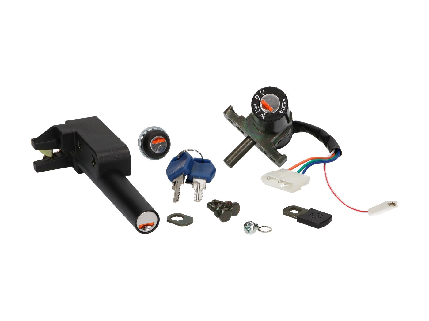 Set de încuietori Vparts pentru Aprilia SR 50 AC/LC, Rally 50 AC/LC și alte modele