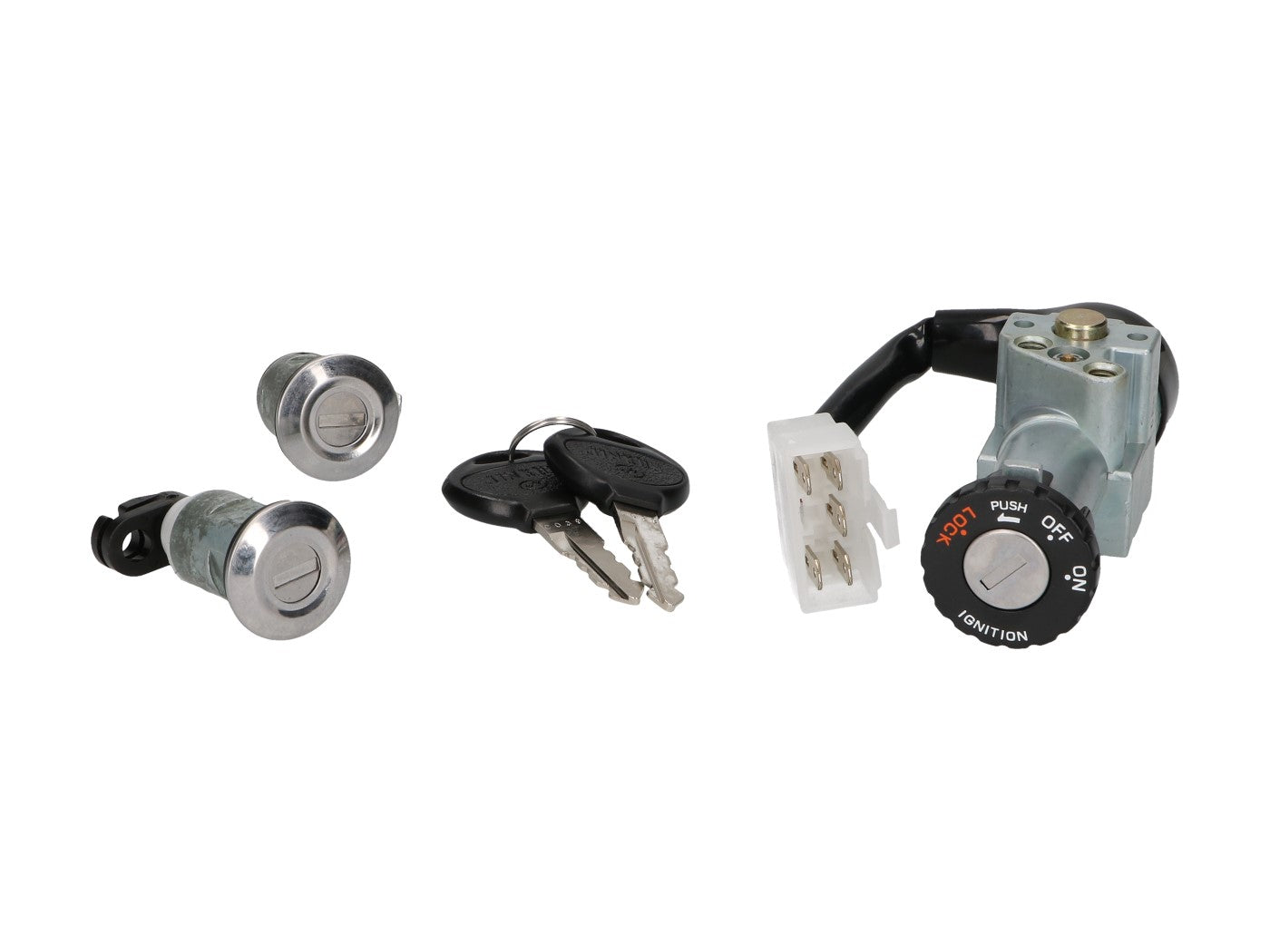 Set de încuietori Vparts pentru Kymco KB 50 Meteorit Scout, Fever 2 50 ZXII