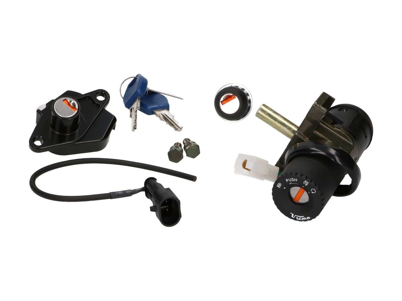 Set de încuietori Vparts pentru Aprilia SR 50 LC Di-Tech, SR 50 LC Piaggio