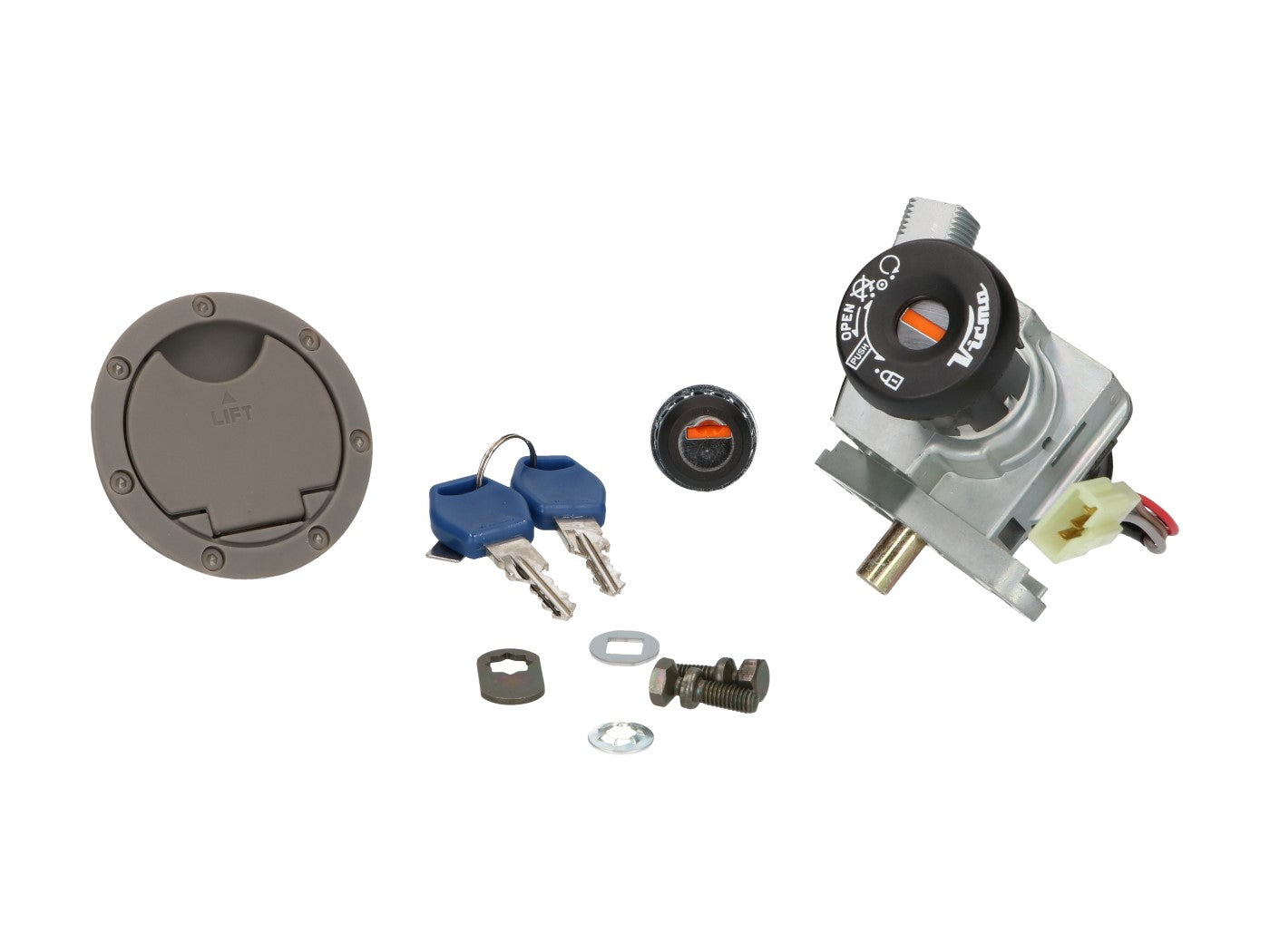 Set de încuietori Vparts pentru MBK Nitro 50 Naked 05-12, MBK Nitro 50 03-12, Yamaha Aerox 50 2T LC 03-12