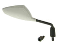 Oglindă Vparts Sport dreapta M8/M10 triunghiulară albă universal