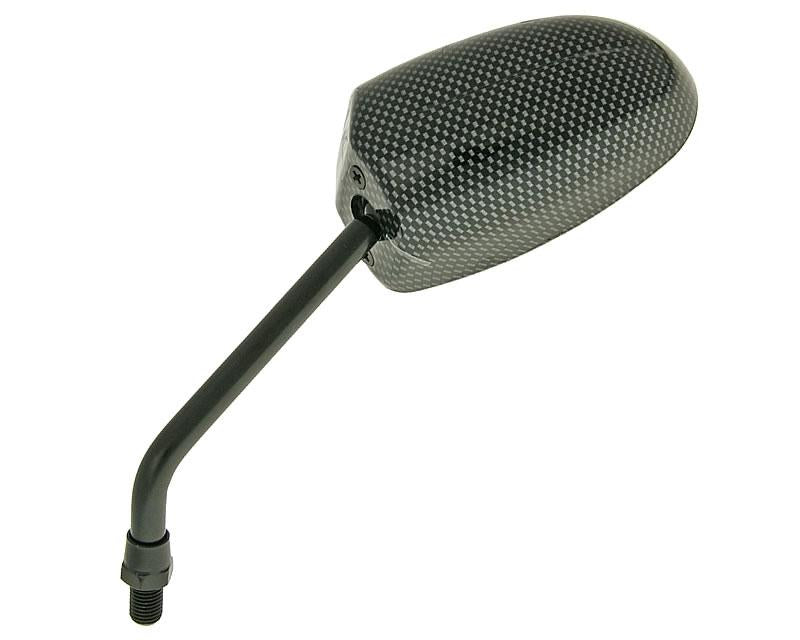 Oglindă Vparts F1 Round Style stânga M10 aspect carbon universal
