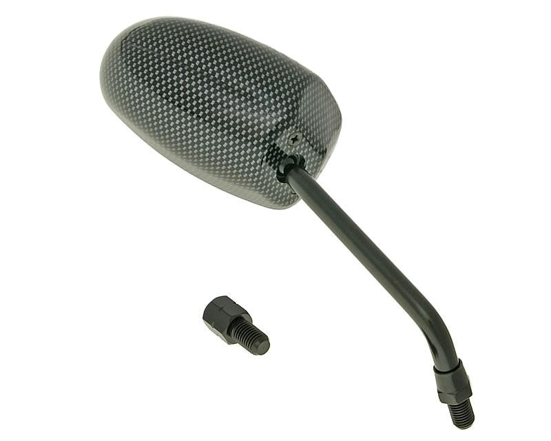 Oglindă Vparts F1 Round Style dreapta M10 aspect carbon universal