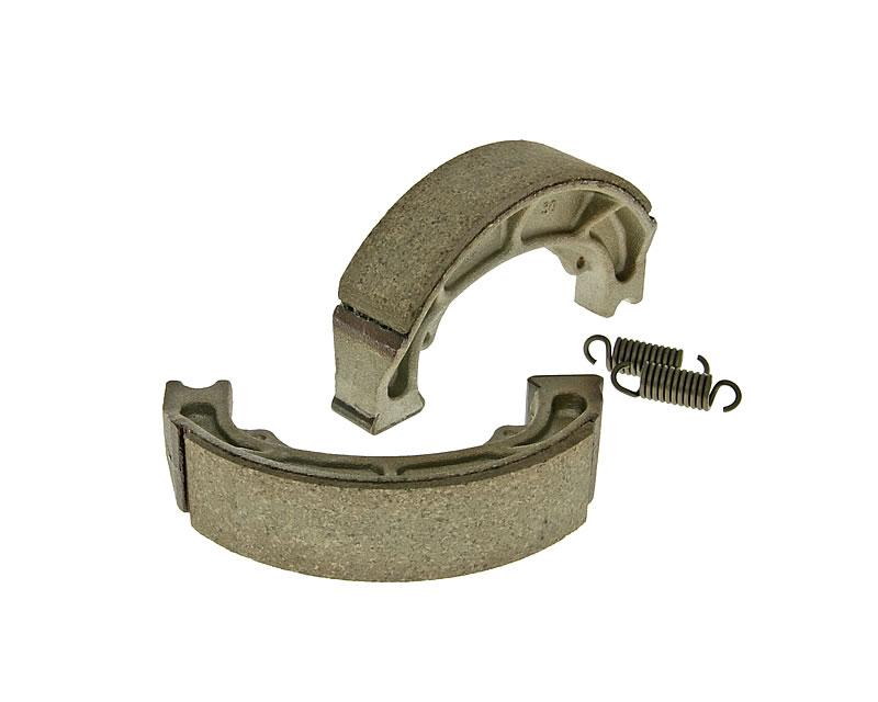 Saboți de frână Vparts 110x25mm pentru frână cu tambur pentru Derbi, Suzuki, Italjet, Atala și alte modele