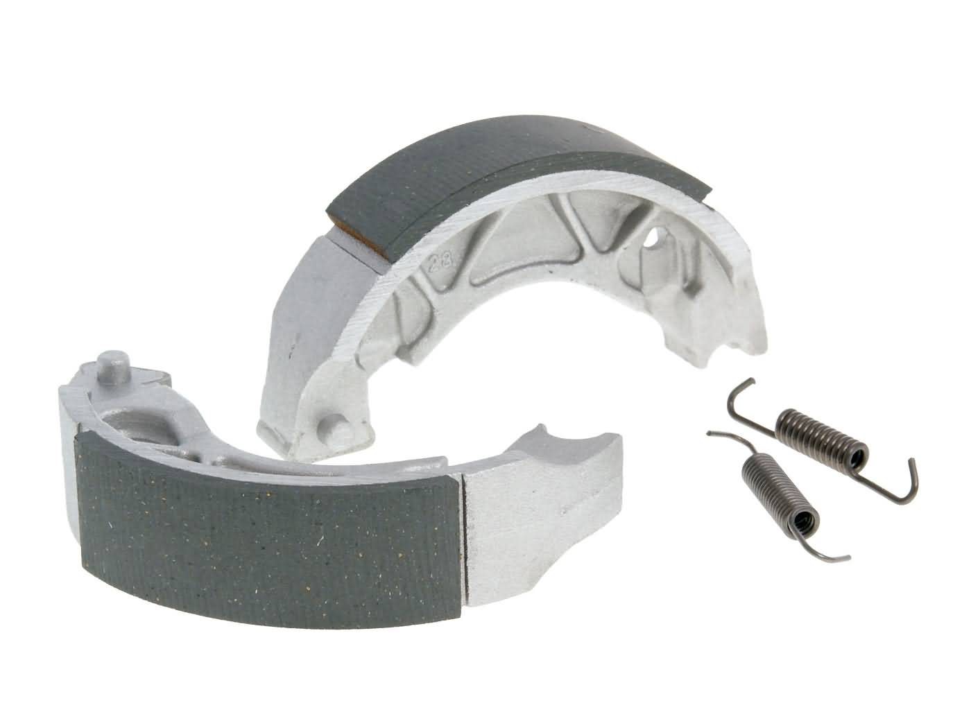 Saboți de frână Vparts 110x25mm cu 2 arcuri pentru frână cu tambur pentru Generic, Keeway, CPI, Explorer, ATU Explorer și alte mărci