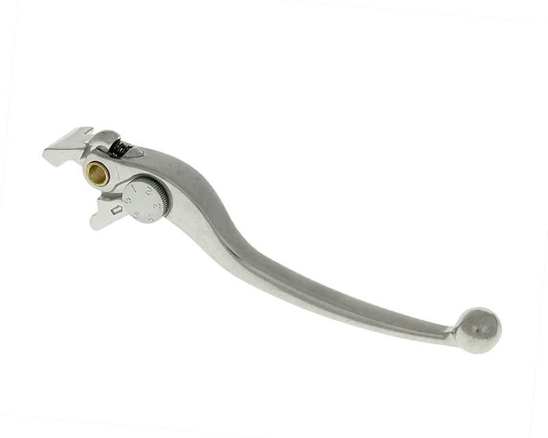 Manetă de frână dreapta Vparts argintie pentru Hyosung GT 650, GT 250, GV 650, ST 700i și alte modele