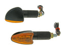Set Semnalizări Vparts Edge M8 filet negru sticlă portocalie versiune lungă universal
