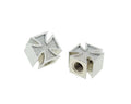 Set capace valve Vparts Iron Cross cromat universal