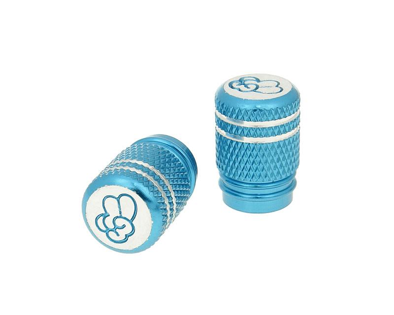 Set capace valve Vparts Peace aluminiu anodizat albastru universal