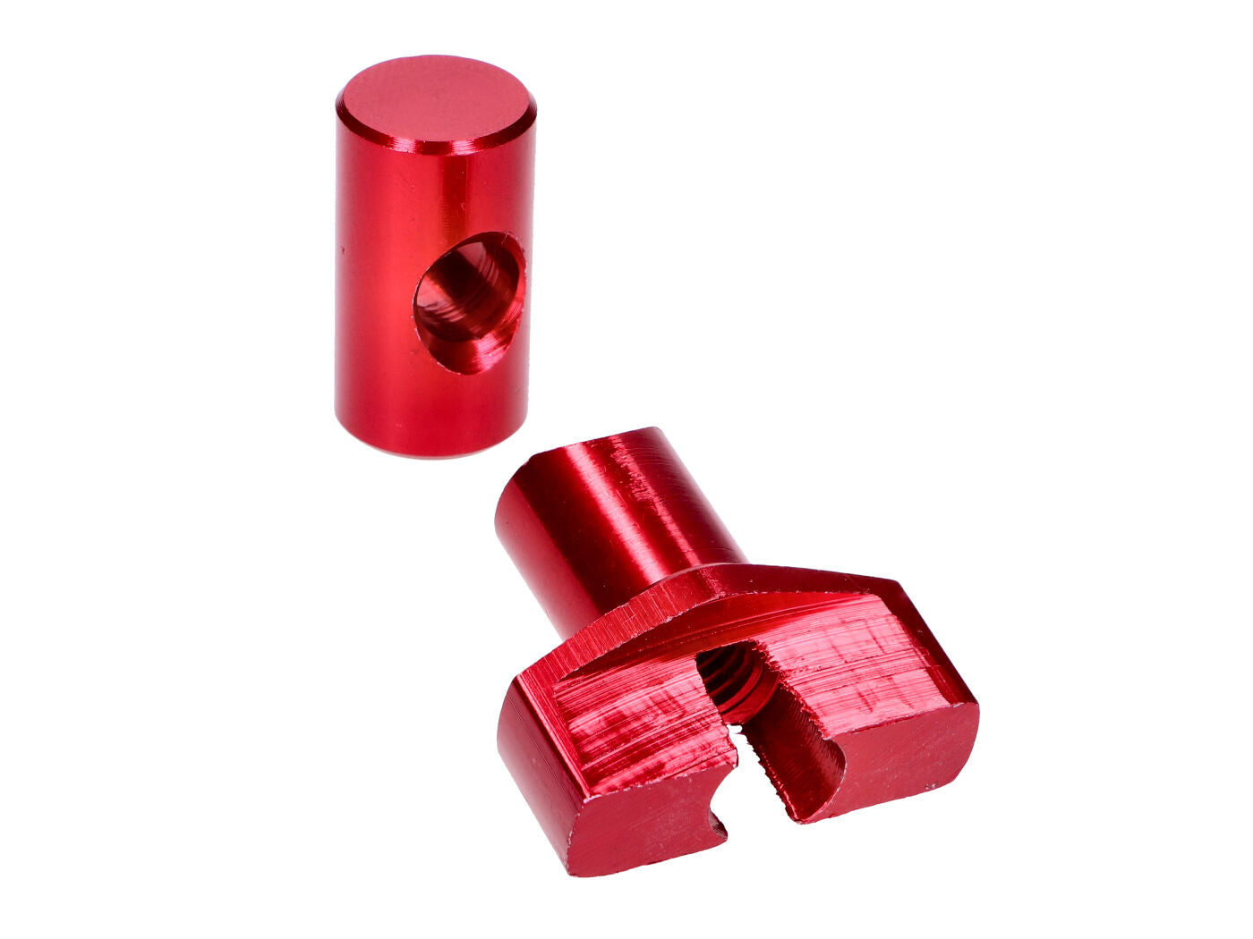 Set reglaje cablu frână 101 Octane M6 aluminiu roșu universal