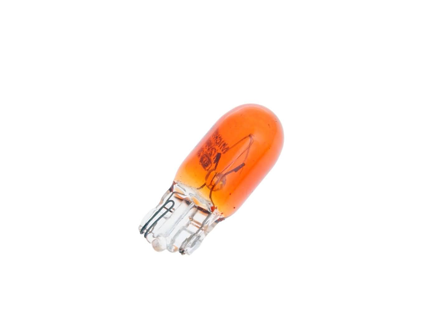 Bec Vparts semnal portocaliu soclu sticlă WY5W W2,1x9,5d 12V 5W universal