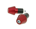 Amortizoare de vibrații Vparts Short 17,5mm pentru ghidon - roșu, universal