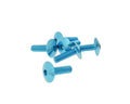 Set Șuruburi Carenaj Vparts Cap Hexagonal Aluminiu Anodizat Albastru M6x20 - 6 bucăți universal