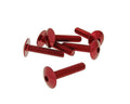 Set Șuruburi Vparts Carenaj Cap Hexagonal Aluminiu Anodizat Roșu M6x30 universal