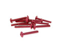 Set 12 Șuruburi Carenaj Vparts Aluminiu Anodizat Roșu M5x30 universal