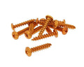 Set Șuruburi Carenaj Vparts Aluminiu Anodizat Portocaliu M6x30 - 12 buc universal