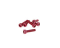 Set Șuruburi Vparts Imbus Aluminiu Anodizat Roșu M5x20 6 Buc universal