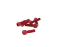 Set șuruburi Vparts hexagonale aluminiu anodizat roșu M6x20 - 6 bucăți - universal