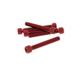 Set Șuruburi Vparts Hexagonale Aluminiu Anodizat Roșu M6x45 - 6 buc, universal