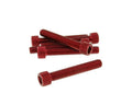 Set Șuruburi Vparts Hexagonale Aluminiu Roșu Anodizat M8x50 - 6 bucăți - universal