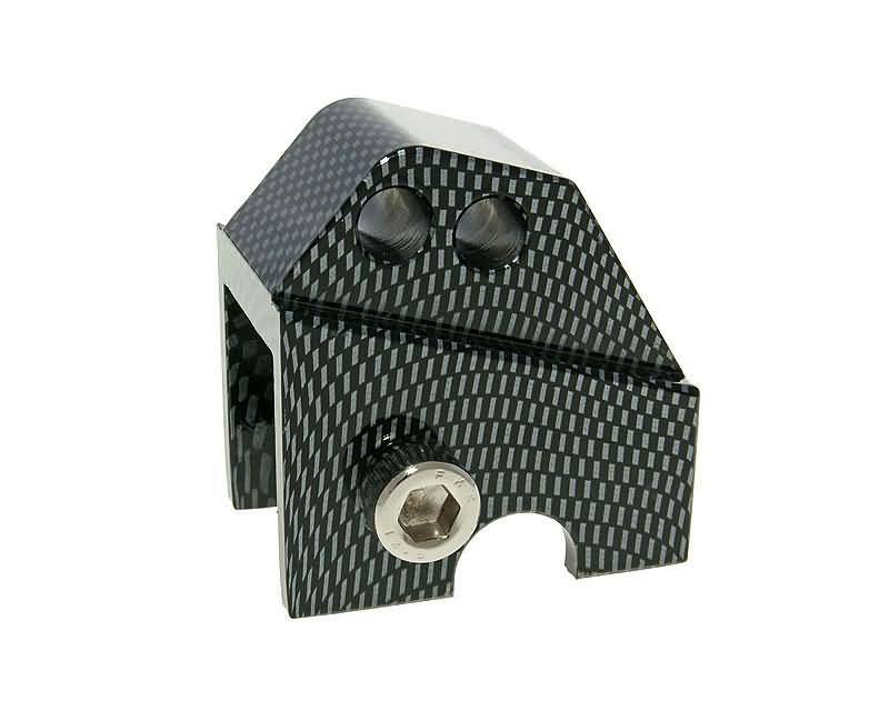 Kit de înălțare Vparts CNC 2 orificii aspect carbon pentru Piaggio, Gilera, Aprilia, Derbi și alte modele