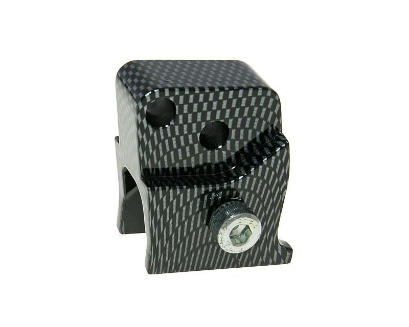 Kit de înălțare Vparts CNC 2 orificii reglabil aspect carbon pentru Peugeot Jet Force, Citystar, Django, Kisbee, Ludix și alte modele