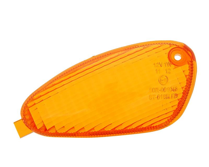 Sticlă semnalizator față dreapta Vparts pentru Gilera Runner 50, Runner 125 FX, Runner 125 VX, Runner 180 FXR și alte modele