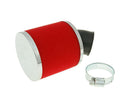 Filtru de aer Vparts Big Foam 28-35mm cot adaptor roșu universal