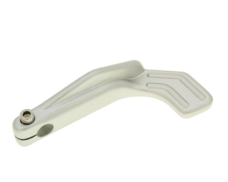 Pedală pornire Vparts aluminiu argintiu pentru CPI, Keeway, Nova Motors, RS Ultima, Jmstar și alte modele