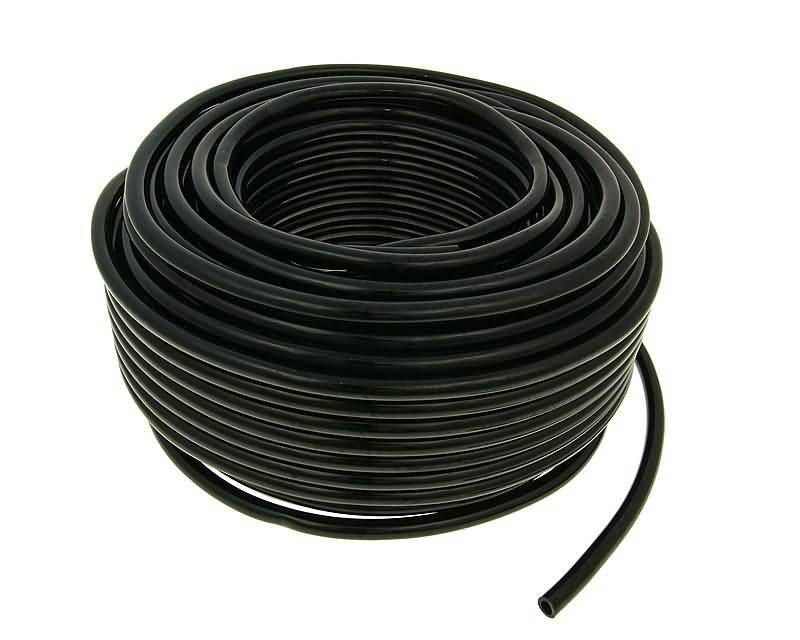 Furtun combustibil Vparts negru cauciuc cloropren rolă 50m - diametru interior 6mm, exterior 10mm, universal