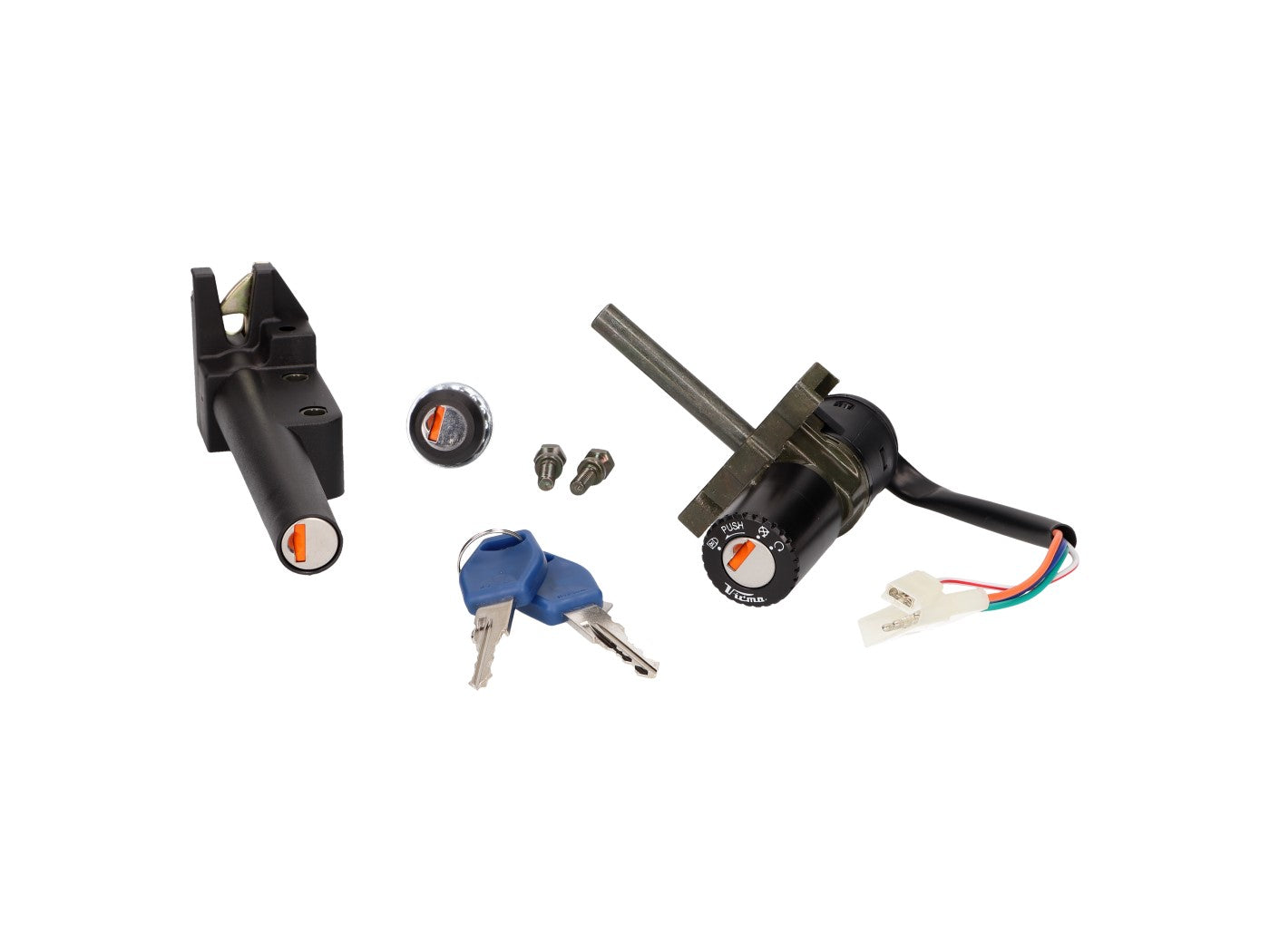 Set de încuietori Vparts pentru Aprilia Leonardo 125 4V, Leonardo 150 4V (96-01)