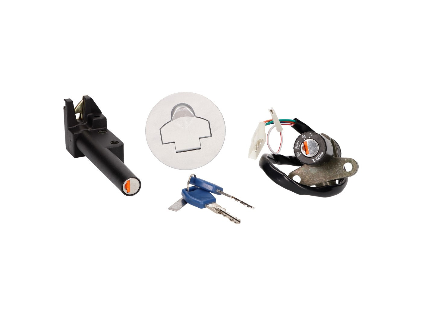 Set de încuietori Tecnium pentru Aprilia RS 125 2T 95, RS 125 2T 96-98 (122ccm), RS 125 2T 96-98 (123ccm)
