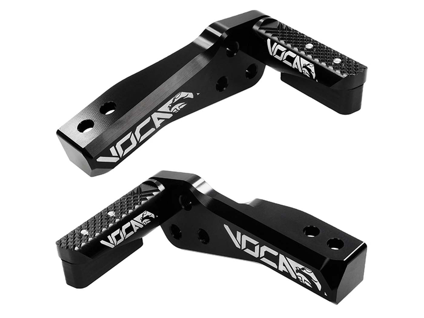 Repose-picioare Voca Racing CNC aluminiu negru pentru Pitbike YCF Minimotard ZS 155, Daytona 190, ZS 190, YX 160, SM 90