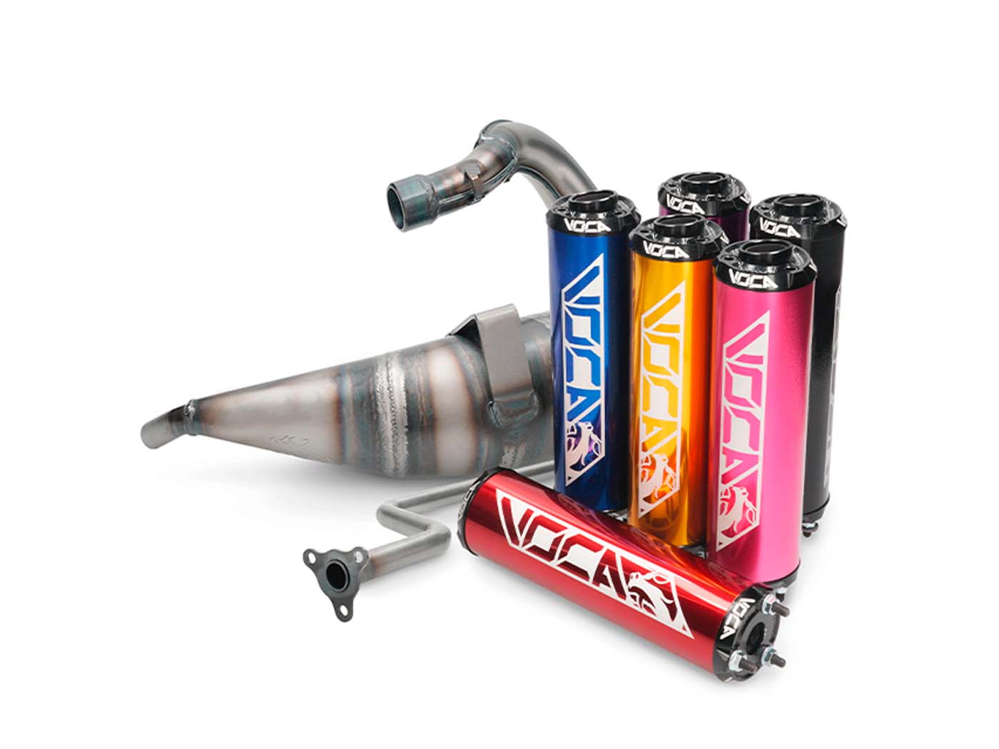 Eșapament Voca Racing Cross Rookie 50/70cc pentru Beta RK6, RR 50 Enduro, RR 50 Motard și alte modele