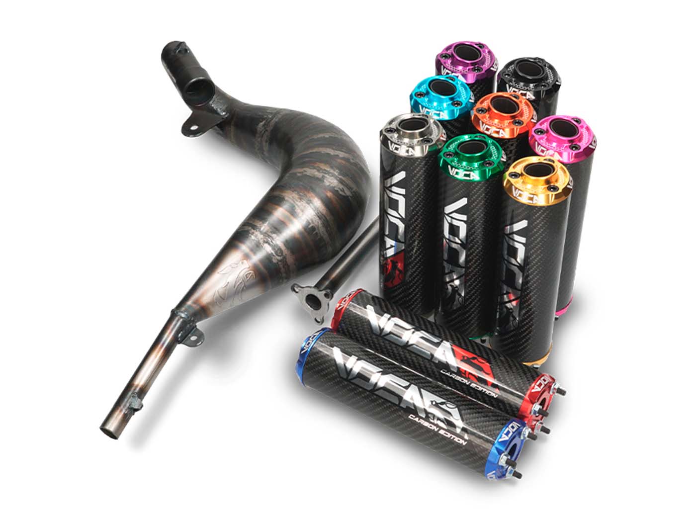Eșapament Voca Racing Cross 80/90cc pentru Sherco SM-R 50, SE-R 50 și alte modele