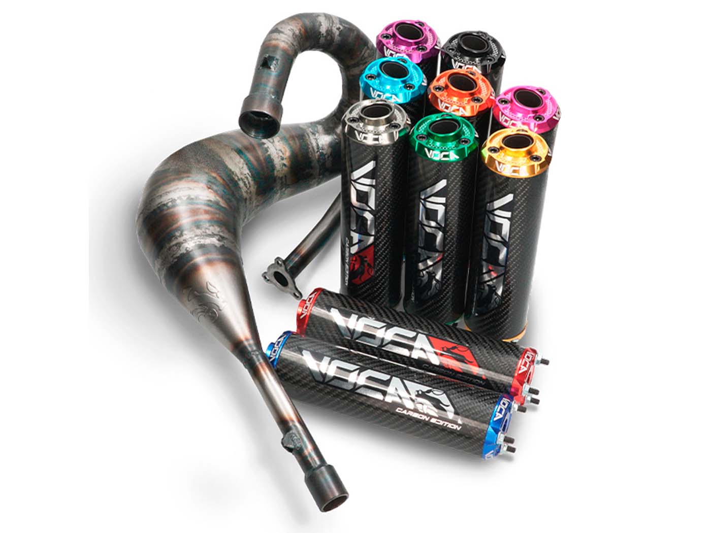 Eșapament Voca Racing Cross 80/90cc pentru Rieju MRT 50 Cross, MRT 50 SM și alte modele