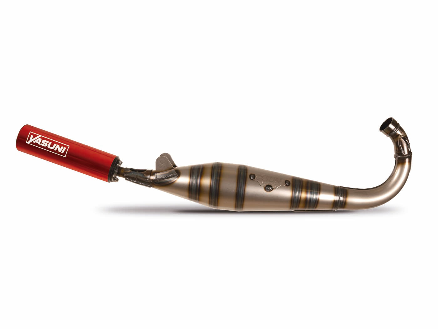 Eșapament racing scuter Yasuni roșu pentru MBK AV-51, 51V, Magnum, Passion, Racing (AV 10)