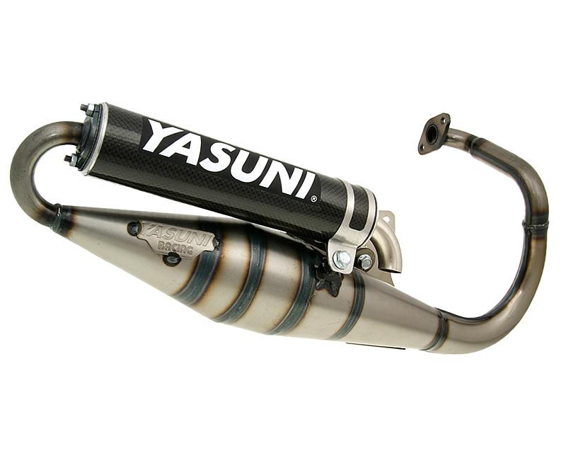 Eșapament sport scuter Yasuni Scooter Z aspect carbon pentru Peugeot, Hercules, Sachs și alte modele