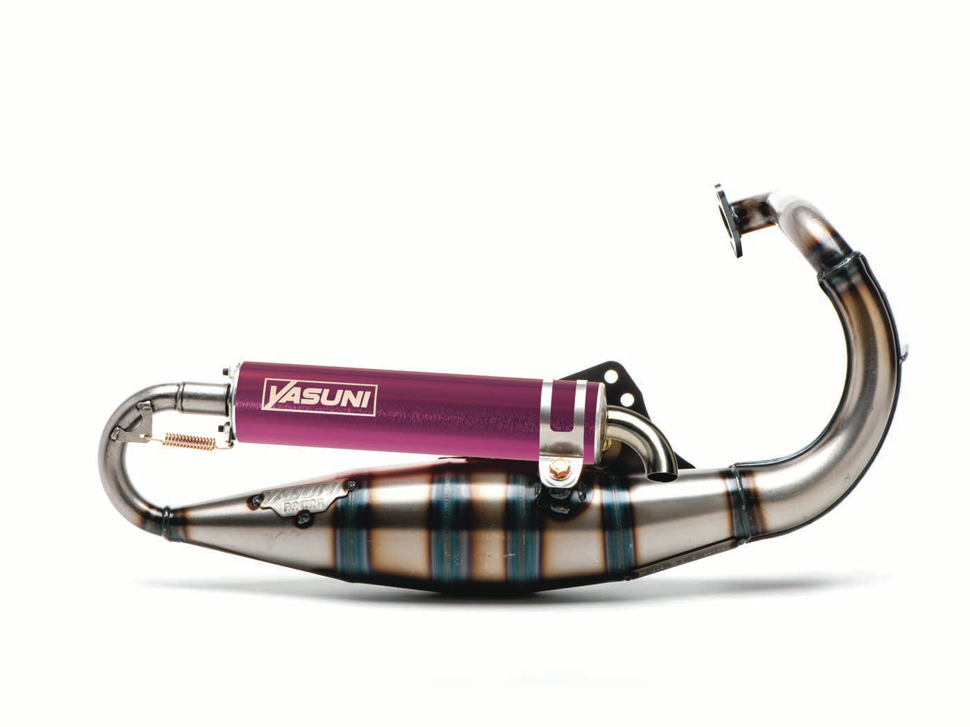 Eșapament racing scuter Yasuni R violet pentru Peugeot, Hercules, Sachs și alte modele