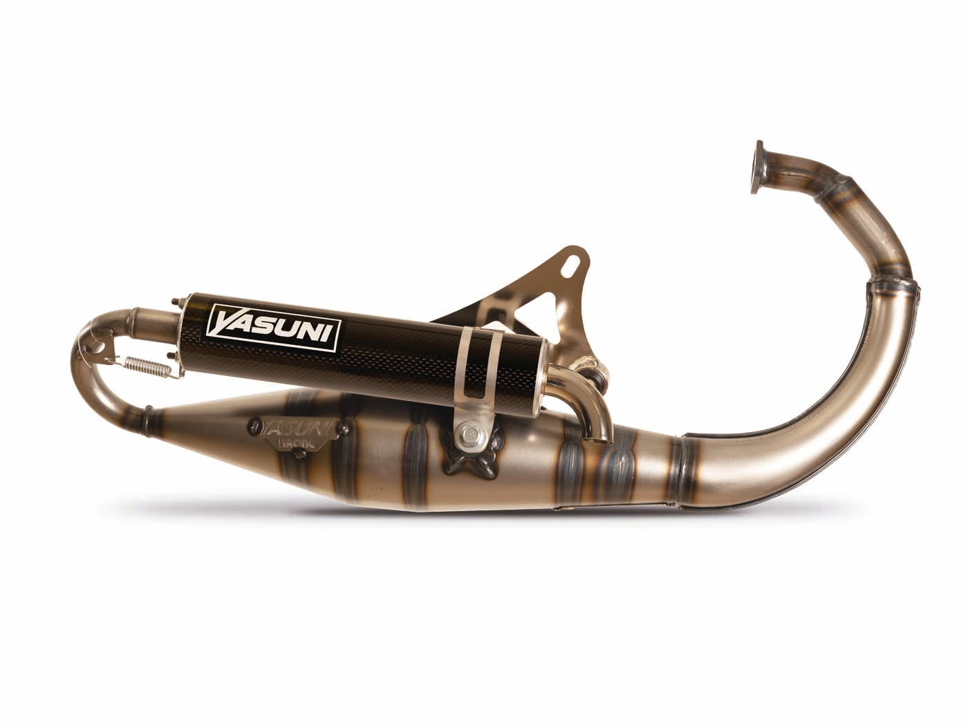 Eșapament Yasuni R-PRO aspect carbon pentru MBK, Yamaha, Aprilia și alte modele Minarelli vertical