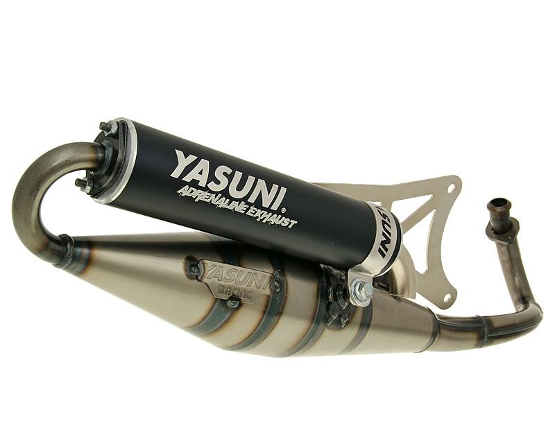 Eșapament sport scuter Yasuni Scooter Z negru pentru Piaggio, Gilera, Aprilia, Derbi și alte mărci