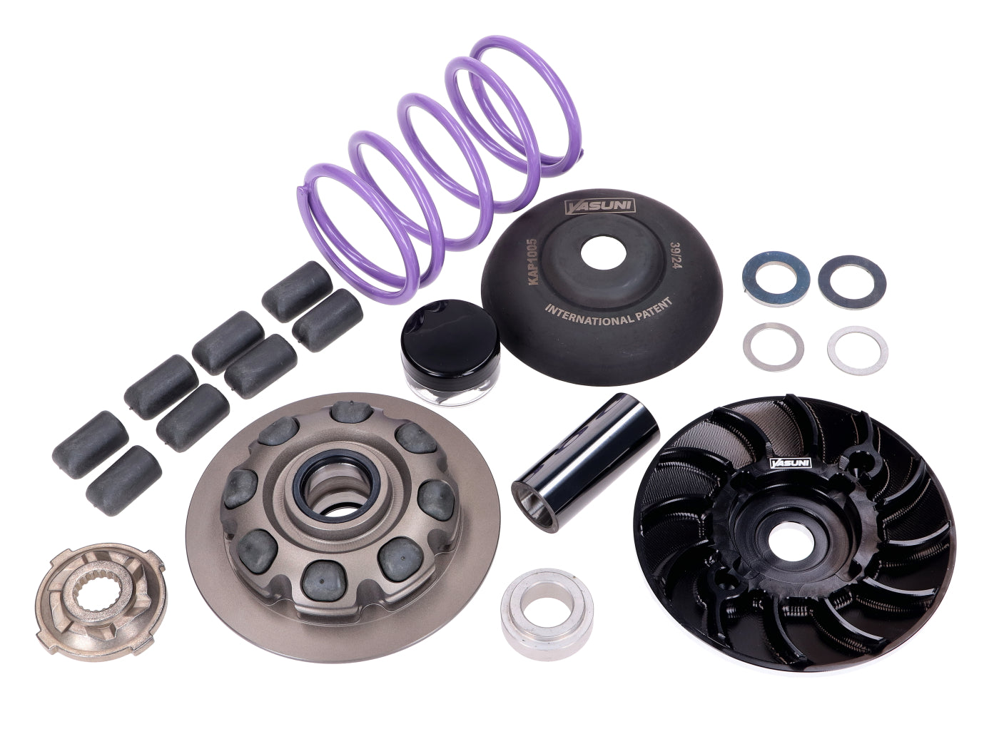 Variator Yasuni HPRACE Axial pentru cilindru de la 100cc pentru Piaggio, Gilera, Aprilia, MBK, Malaguti și alte modele 2T LC ax 16mm
